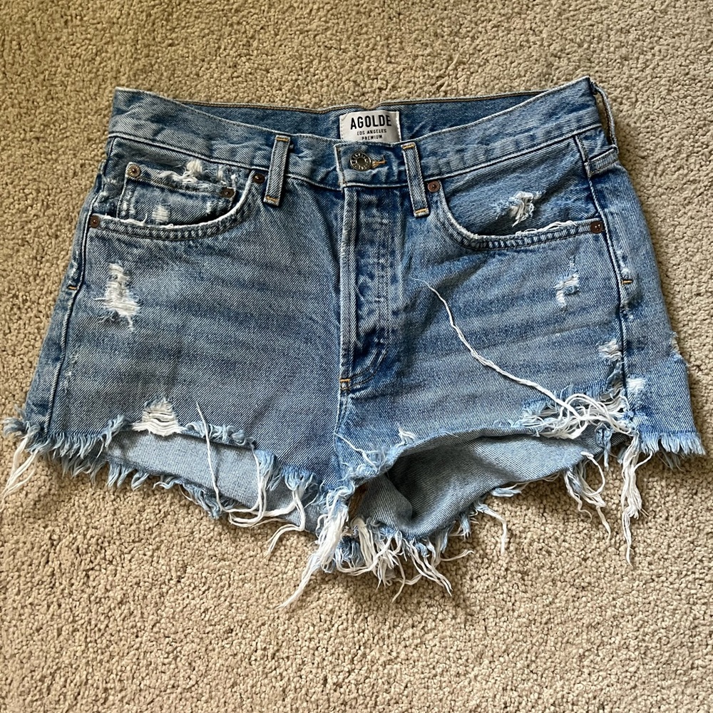Agolde Parker Denim Shorts